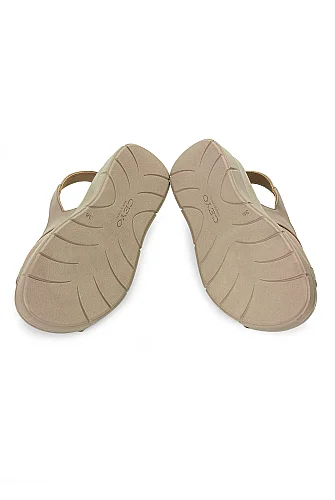 Ceyo Fashion Ayarlanabilir Cırt Cırtlı Hac Umre Kadın Sandalet - 9985 - Krem - 7
