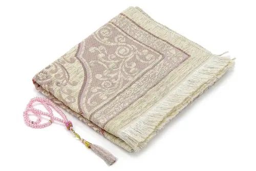 Chenille Luxury Prayer Rug Gülkurü with New Altar - 2