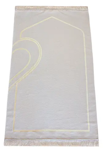 Çiftlere Özel Şönil Yumuşak Dokulu Kalpli Seccade Seti - 4