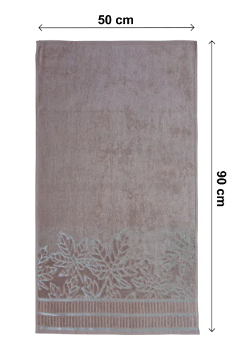Çınar Jakarlı 6’lı Kadife Pamuklu El ve Yüz Havlu Seti 50x90 cm - 04557 - Karışık Renkli - 6