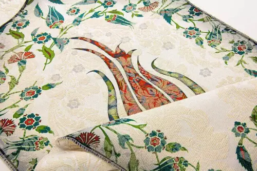 Çocuk Seccadesi - Lale Desenli - Turuncu Renk - İhvan (1)