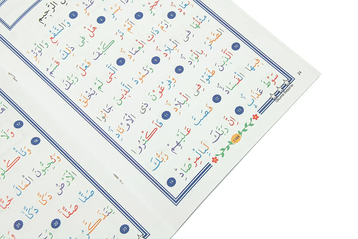 Çocuklar İçin Kuranı Kerim 30. Cüz – Bilgisayar Hatlı Kolay Okunan Elifba Destekli Kuran – Lacivert - 4