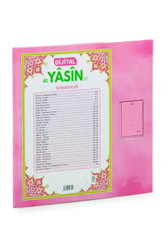 Çocuklar İçin Sure Dua Öğreten Cihaz Sesli Yasini Şerif Kitabı Pembe - ihvanonline (1)