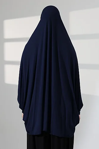 Combed Souffle Sleeve Navy Blue Color (Malaysia) - 8