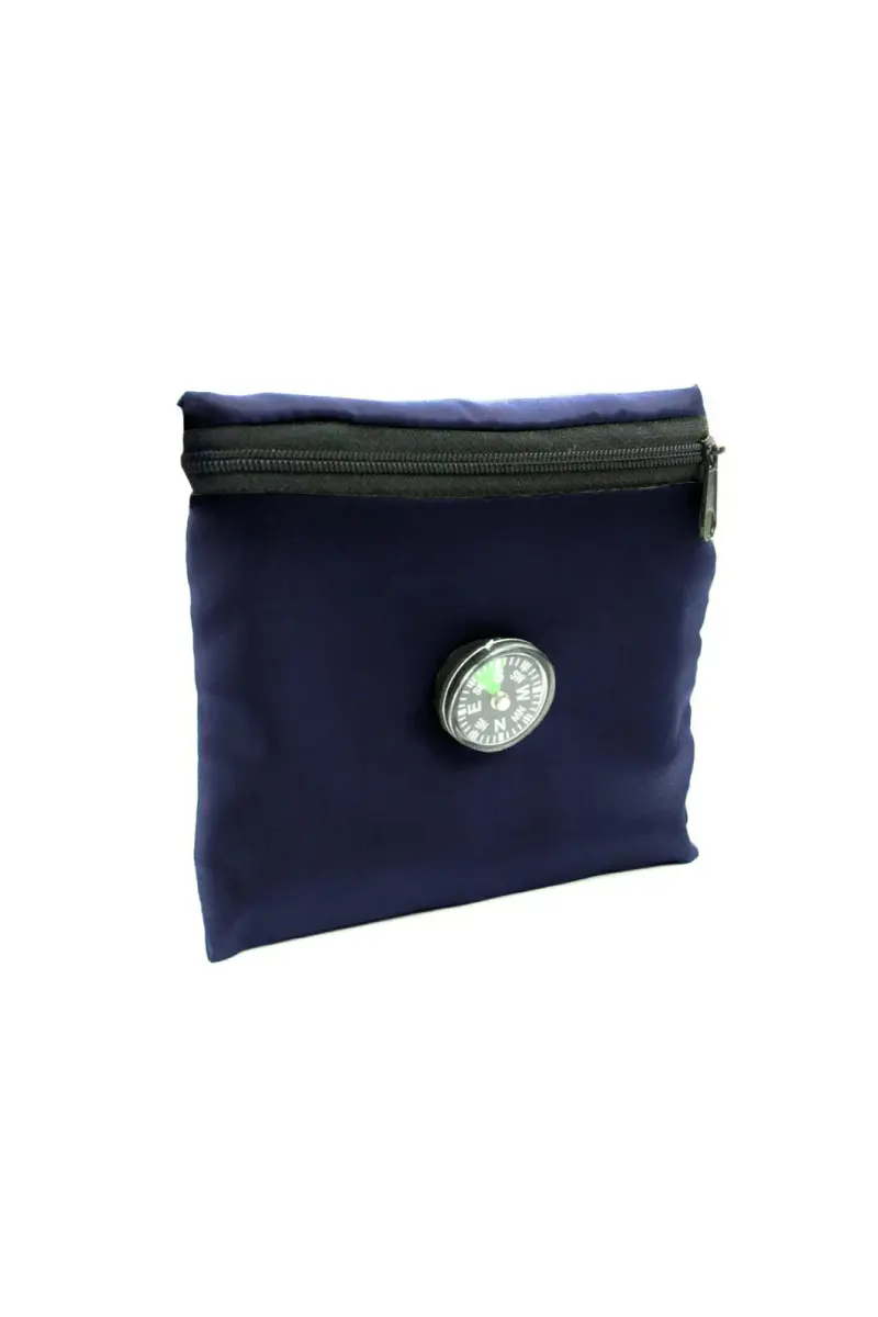 Compass Pocket Prayer Mat - Navy Blue - 1