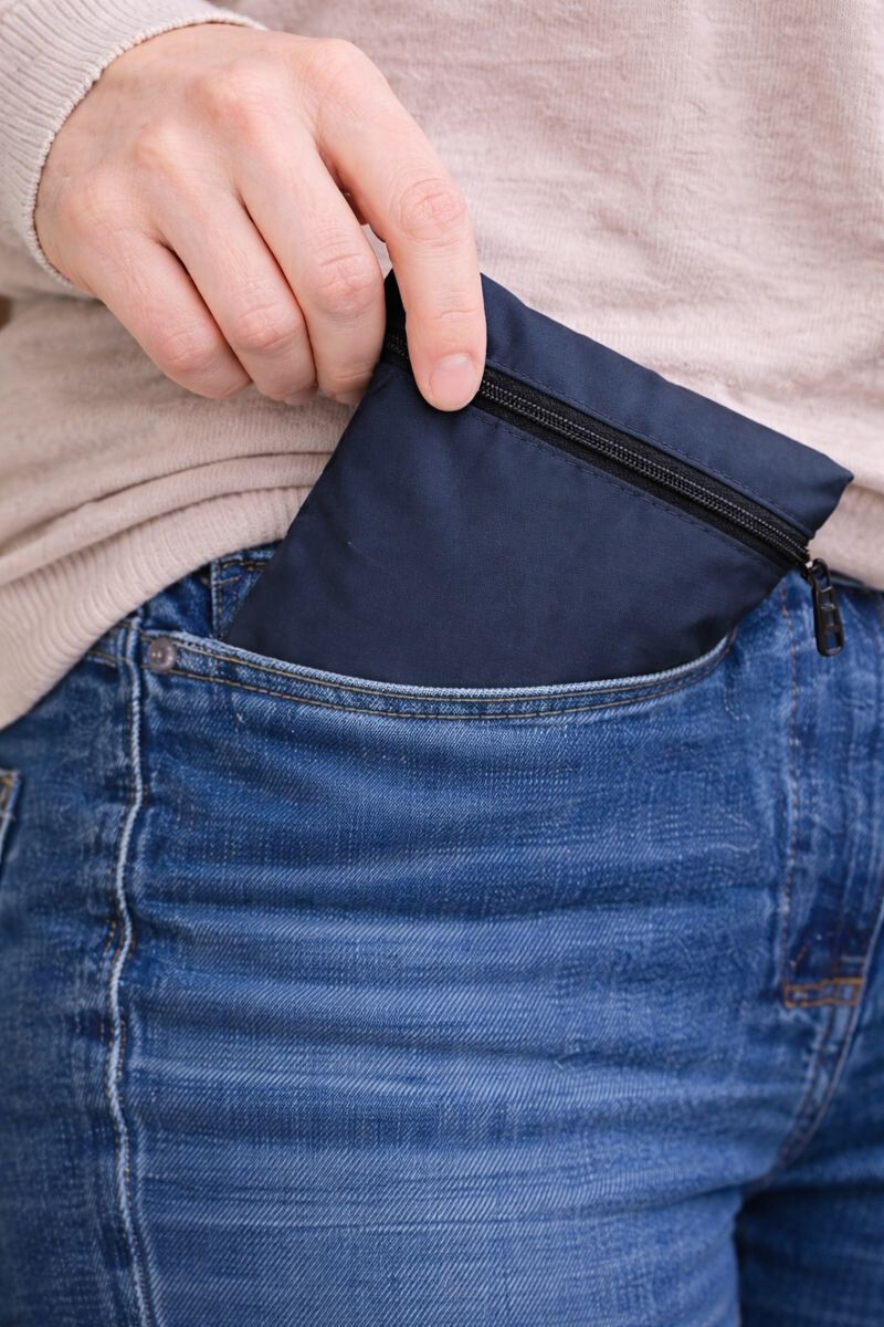 Compass Pocket Prayer Mat - Navy Blue - 2