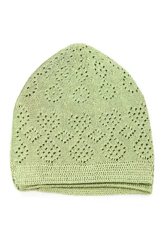 Coral Prayer Cap Pistachio Green 12 Pieces - 4