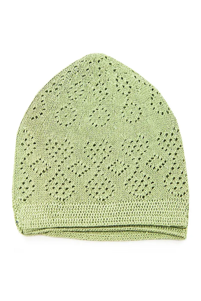 Coral Prayer Cap Pistachio Green 12 Pieces - 4