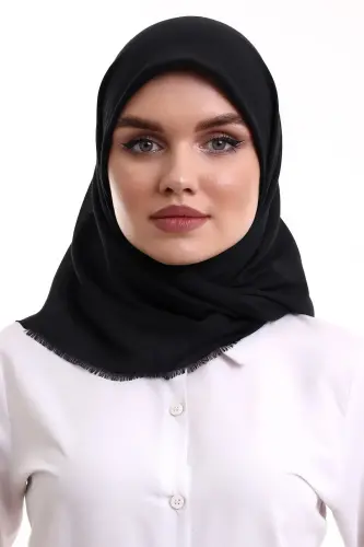 Cotton Board Plain Plain Blanket Black - ihvanonline (1)