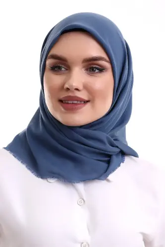 Cotton Board Plain Plain Blanket Blue - ihvanonline (1)