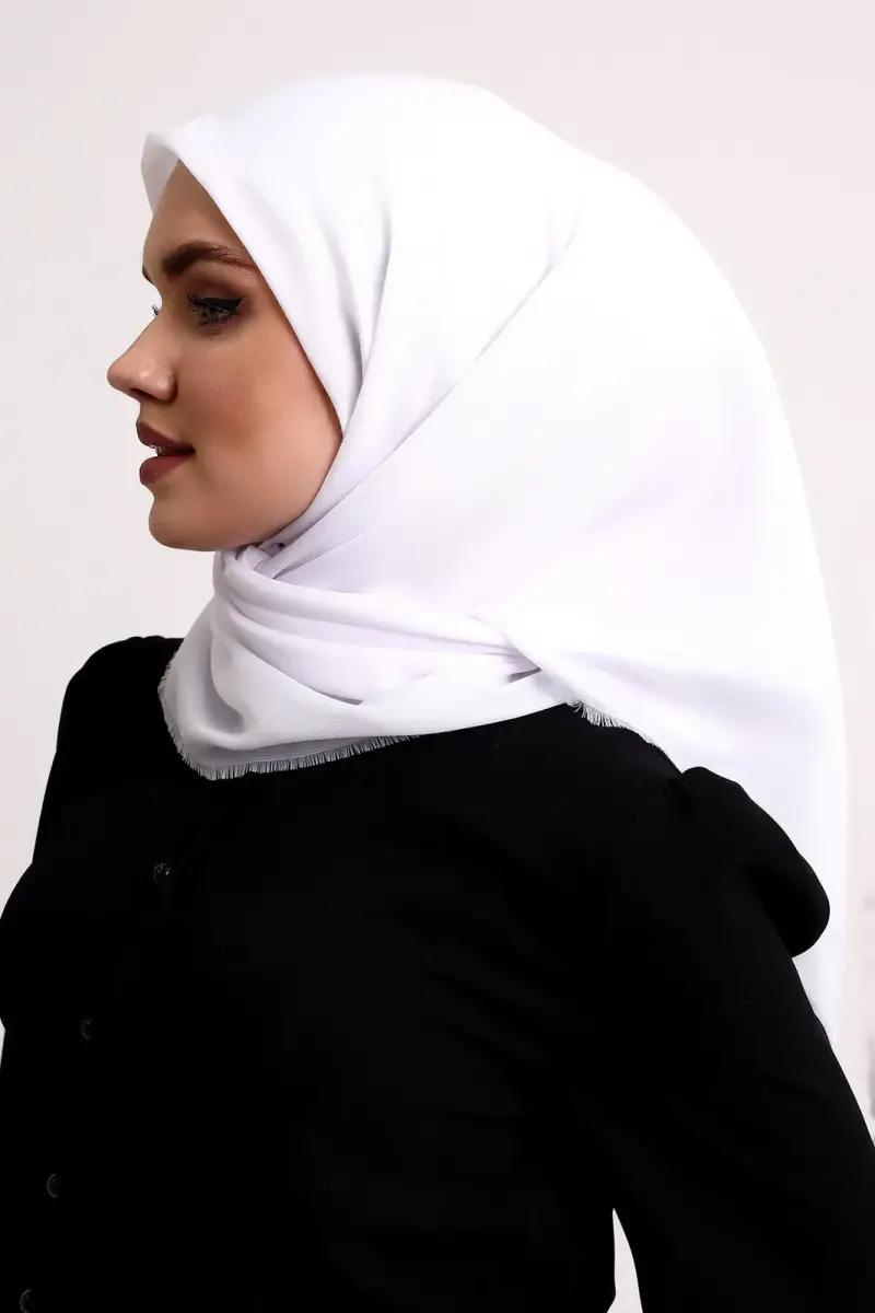 Cotton Board Plain Plain Blanket White - 1