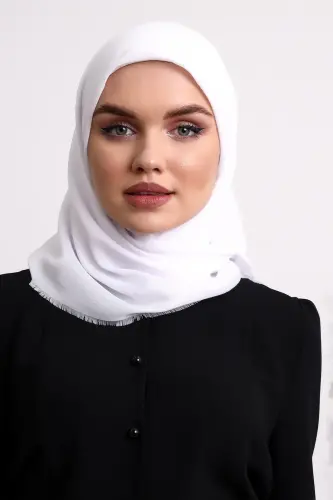 Cotton Board Plain Plain Blanket White - ihvanonline (1)