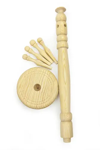 Cream Color Wooden Prayer Beads Stand - İhvan (1)