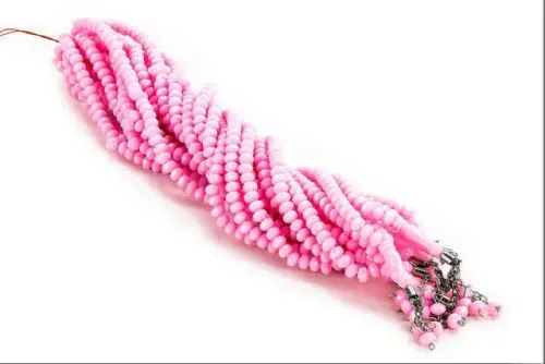 Crystal Look 99 Rosaries Mevlüt Hajj Umrah Gift 10 Pieces Pink - İhvan (1)