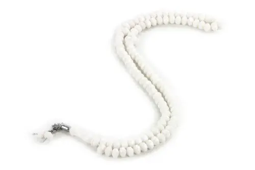 Crystal Look 99 Rosary Mevlüt Hajj Umrah Gift 10 Pieces Whitte - 1