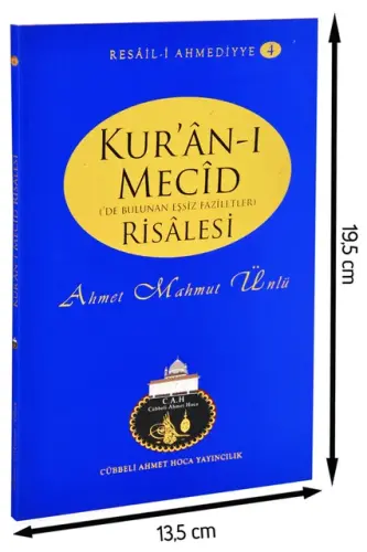 Cübbeli Ahmed Hoca Kuranı Mecid Risalesi-1156 - 2