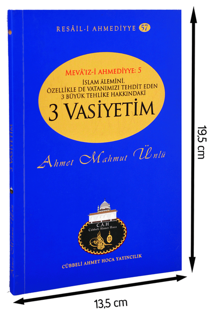 Cübbeli Ahmed Hoca Üç Vasiyetim Kitabı-1190