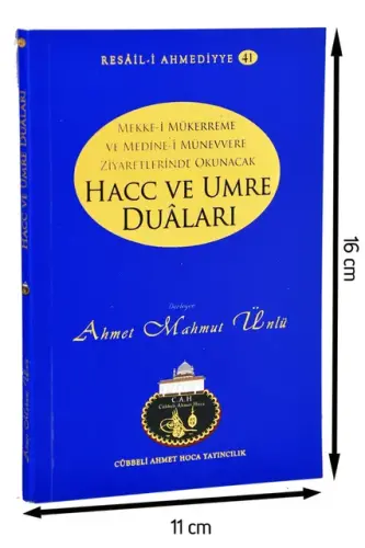 Cübbeli Ahmed Hodja Hajj and Umrah Prayers Book-1155 - 2