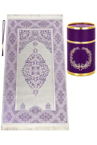 Custom Roller Boxed Prayer Mat Set Purple - 1