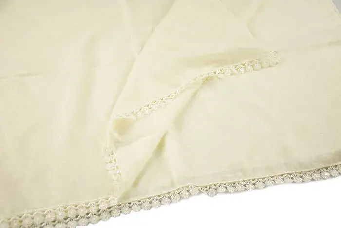 Cylinder Box Mevlid Gift Set - Pearl Rosary - Cotton Patterned Fistula Mevlid Covered - Cream Color - 3