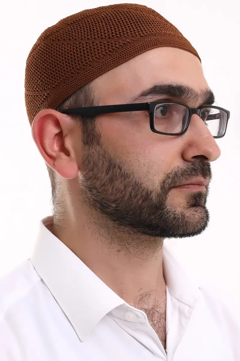 Dantel Pamuklu Triko Makine Örme Takke Kiremit - 2