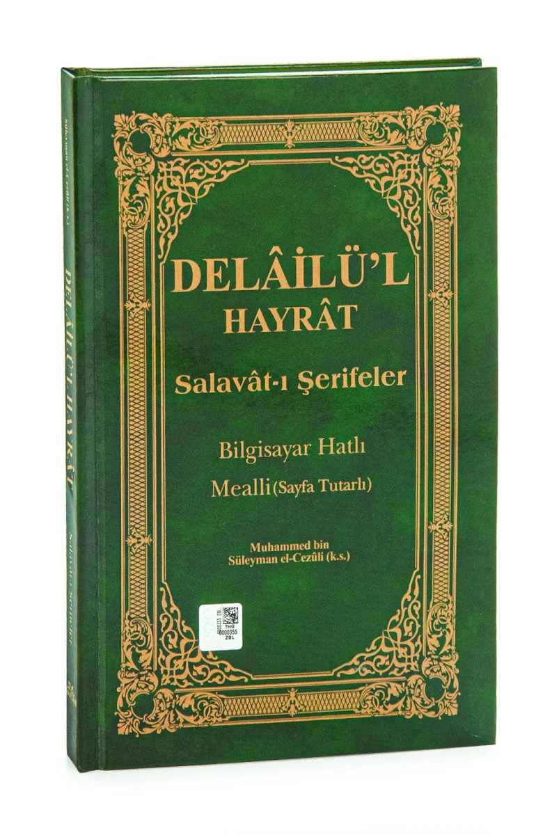 Delailül Hayrat - Salavatı Şerifler Ciltli Orta Boy - Yeşil - 1
