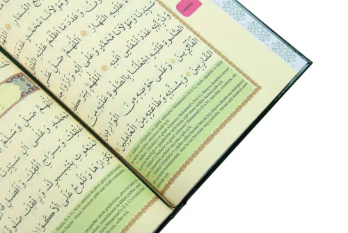 Delailül Hayrat - Salavatı Şerifler Ciltli Orta Boy - Yeşil - 4