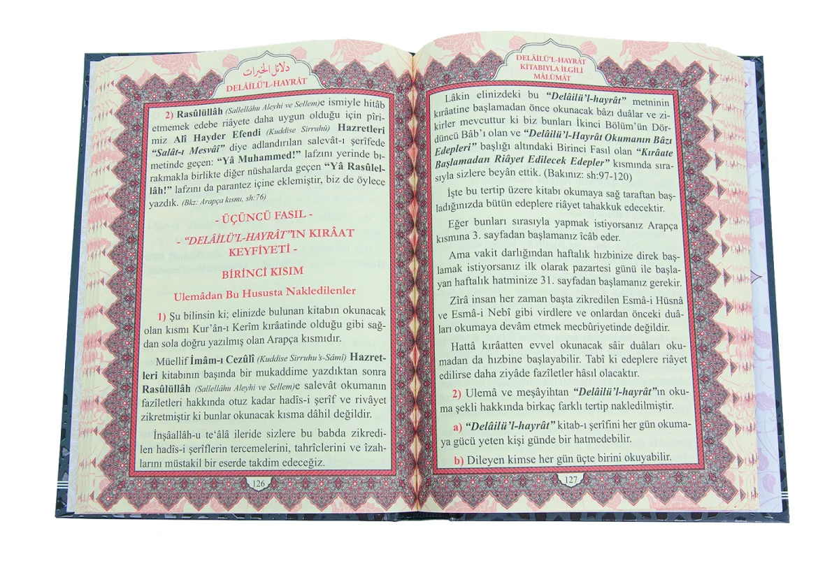 Delailül Hayrat Salavatı Şerifeler Ciltli Türkçe Açıklamalı Çanta Boy - 3