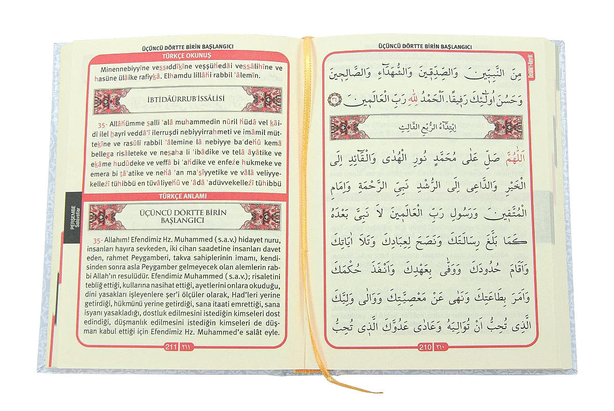 Delailül Hayrat Salavatı Şerifeler (Türkçe Okunuşlu, Mealli, Çanta Boy) - Beyaz - 4