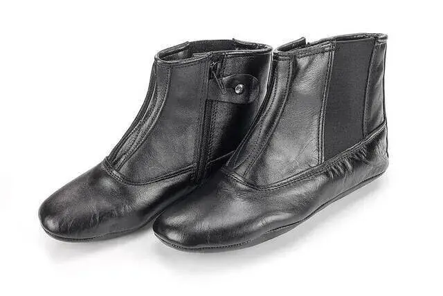 Hakiki Dana Derisi Kalın Tabanlı Mest – Astarlı, Fermuarlı ve Lastikli - 1