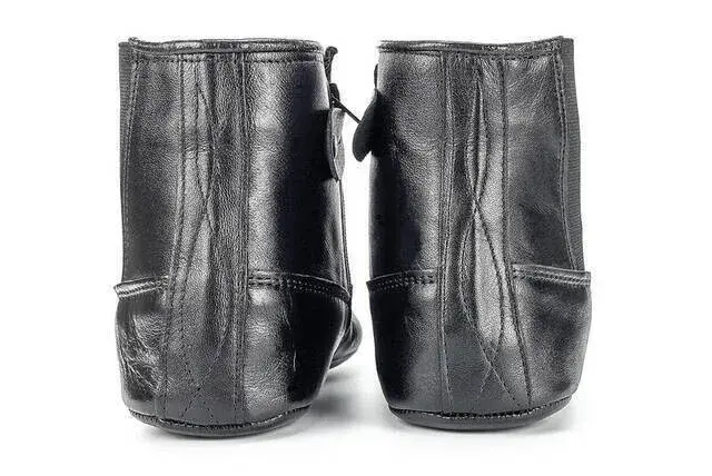 Hakiki Dana Derisi Kalın Tabanlı Mest – Astarlı, Fermuarlı ve Lastikli - 4