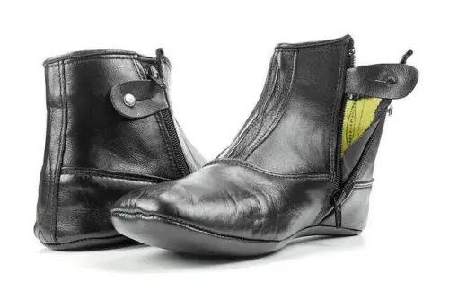 Hakiki Dana Derisi Kalın Tabanlı Mest – Astarlı, Fermuarlı ve Lastikli - 7