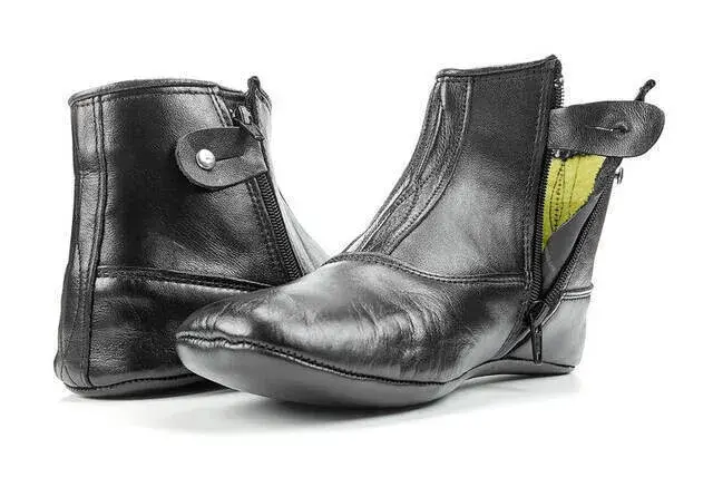 Hakiki Dana Derisi Kalın Tabanlı Mest – Astarlı, Fermuarlı ve Lastikli - 7