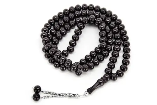 Dervish Rosary 14 mm Acrylic 1 Piece Black - 1