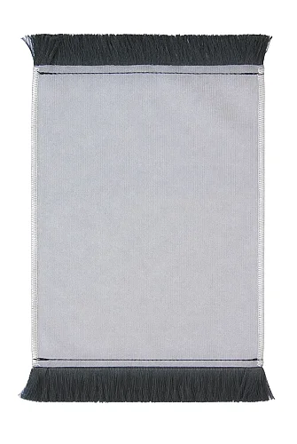 Mini Alın Seccadesi Kaymaz Taban Desenli Cep Tipi Seyahat Namaz Seccadesi - Krem - 6