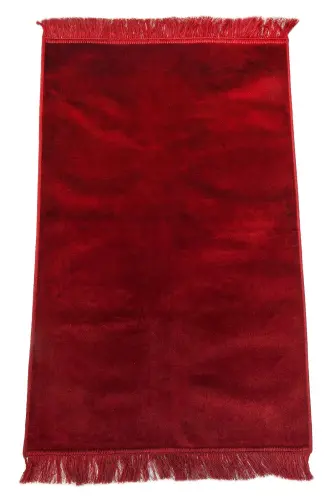 Desensiz Kadife Seccade Bordo 