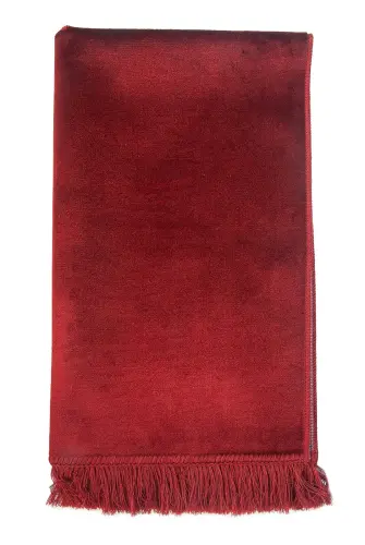 Desensiz Kadife Seccade Bordo - 4