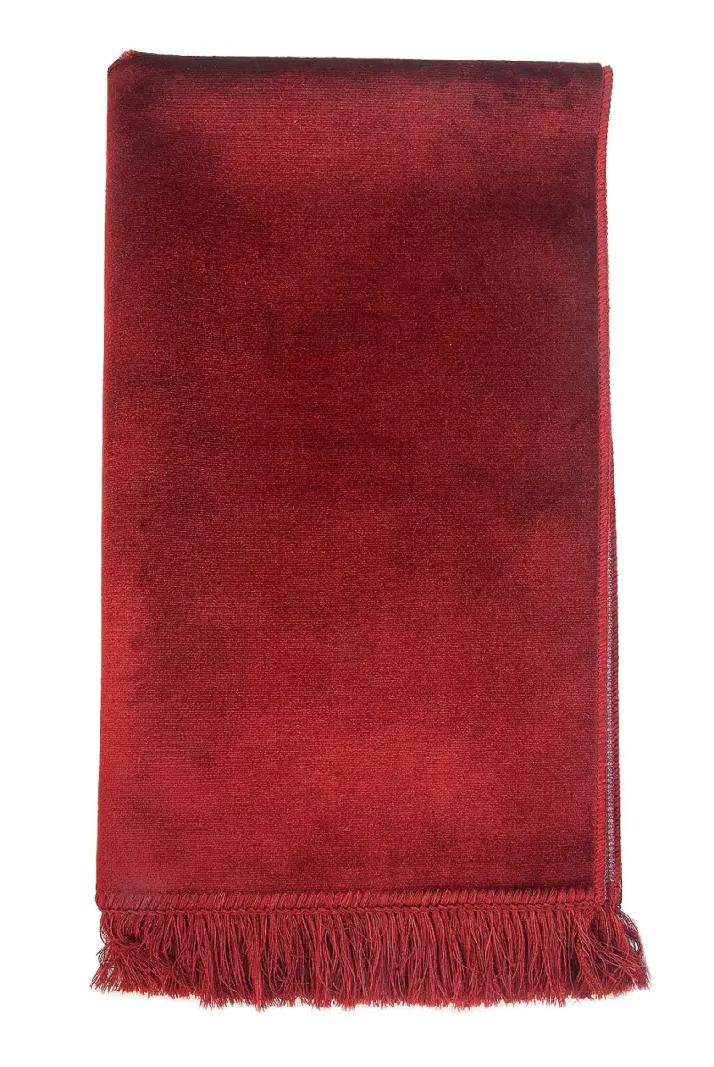 Desensiz Kadife Seccade Bordo - 4