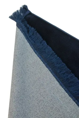 Desensiz Kadife Seccade Lacivert - 4