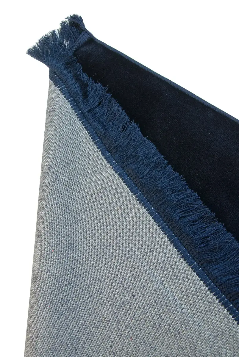 Desensiz Kadife Seccade Lacivert - 4