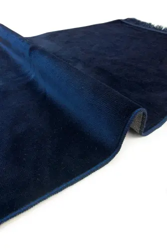 Desensiz Kadife Seccade Lacivert - 3