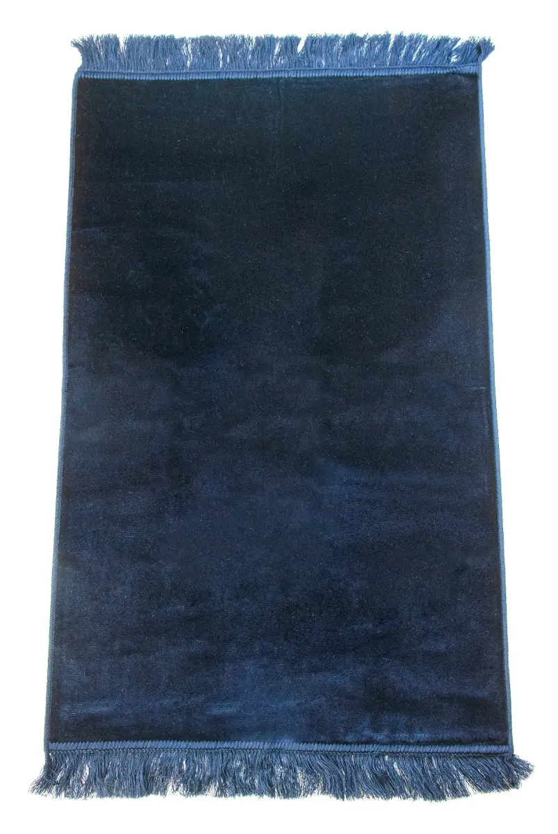 Desensiz Kadife Seccade Lacivert - 1