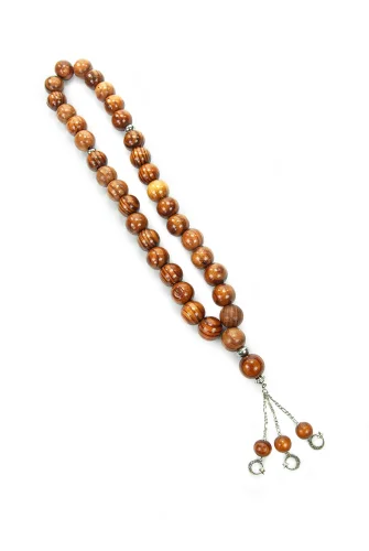 Dev Boy Dekoratif Bambu Ağacı 33lü Tesbih - 65 cm Metal Püsküllü Büyük Boy Hediyelik Duvar Tesbihi - 3