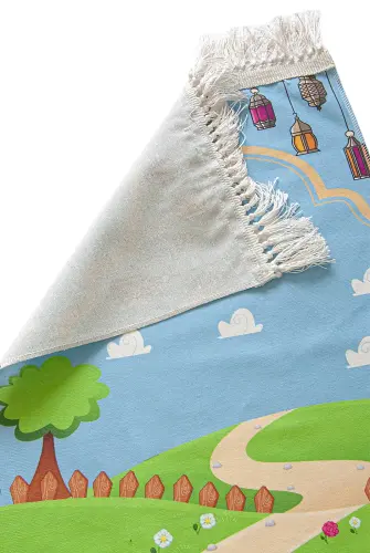 Dijital Baskılı Çocuk Seccadesi Arabalı - ihvanonline (1)