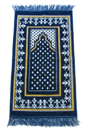 Dodya Kadife Çocuk Seccadesi - Lacivert 