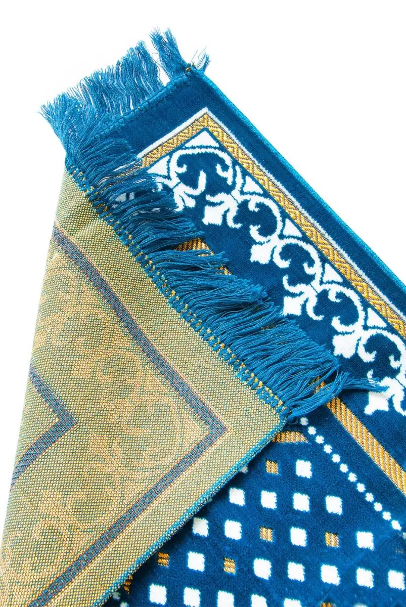 Dodya Kadife Çocuk Seccadesi - Mavi - 2