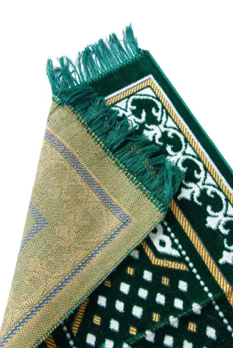 Dodya Kadife Çocuk Seccadesi - Zümrüt Yeşili - ihvanonline (1)