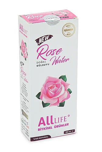 Doğal Gülsuyu 350 ml – %100 Saf Gül Suyu Yüz ve Cilt Bakımı İçin - 4