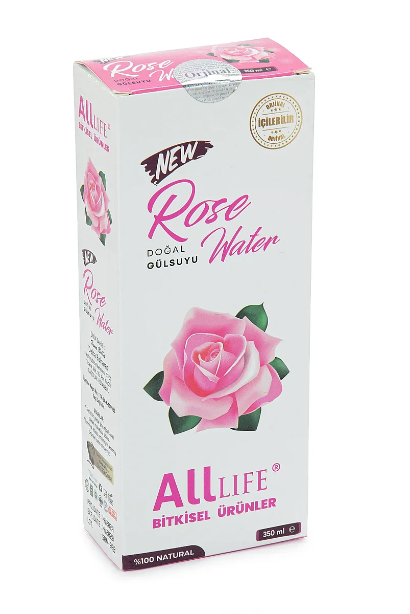 Doğal Gülsuyu 350 ml – %100 Saf Gül Suyu Yüz ve Cilt Bakımı İçin - 4
