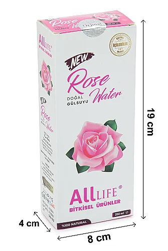 Doğal Gülsuyu 350 ml – %100 Saf Gül Suyu Yüz ve Cilt Bakımı İçin - ihvanonline (1)